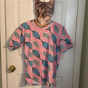 Trippy all over print Tee shirt